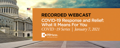 webinar covid response and relief