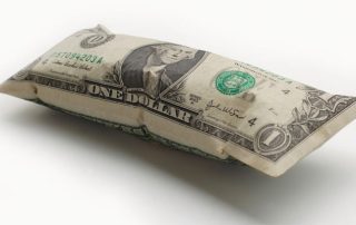 inflated dollar bill inflation