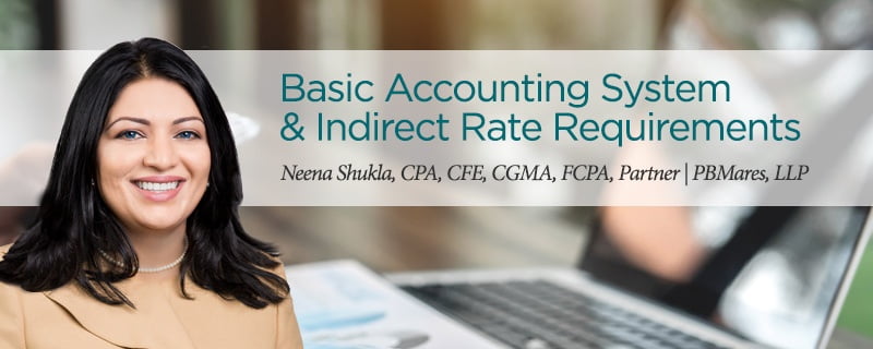Indirect Rate Requirements - Government Accounting