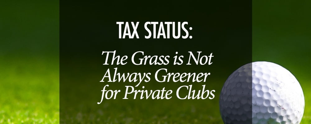 Tax Status Private Clubs - Virginia CPA