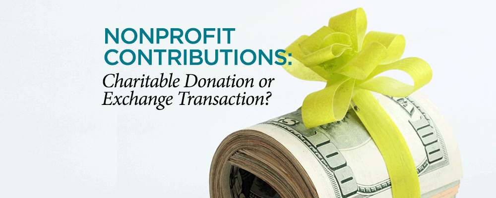 Donation Exchange Transaction - Baltimore CPA