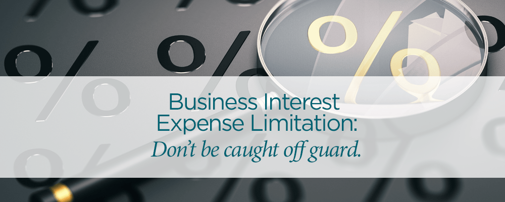 business interest expense limitation tax shelter
