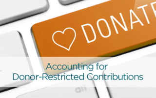 accounting for donor restricted contributions