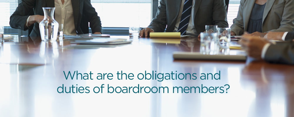 respecting board members duties for clubs