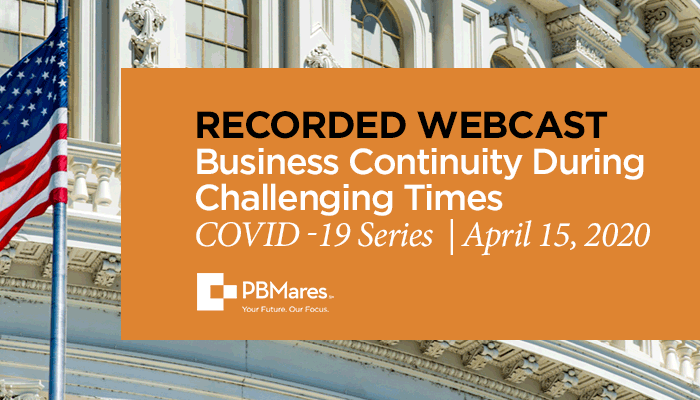 covid 19 webinar business continuity