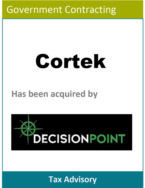 TAS-GovCon-Tax-Cortek PBMares Tax Advisory - Coretk - Decision Point