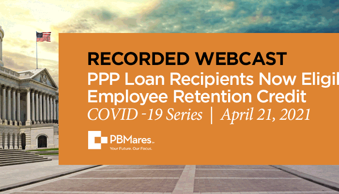 Webinar Recording PPP and ERC