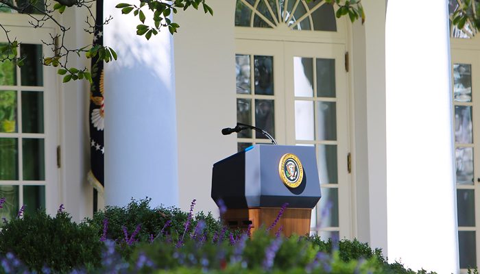 Image of the White House Podium