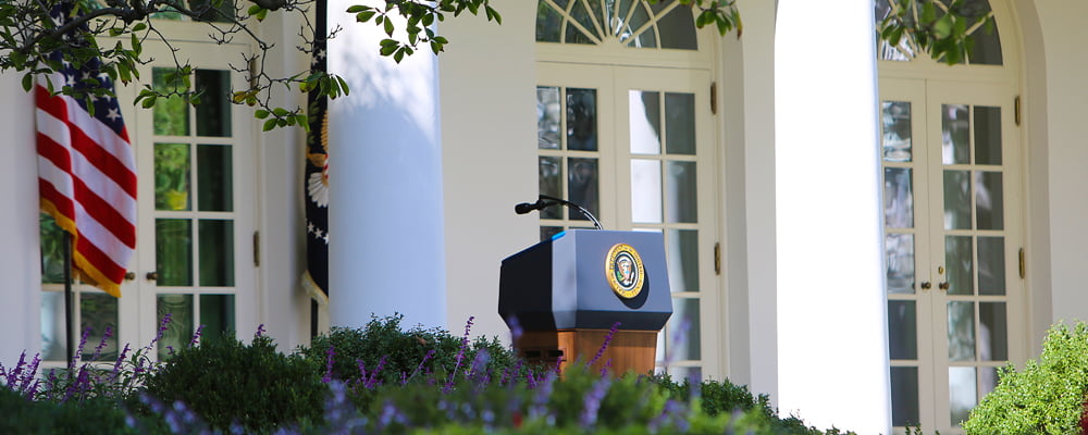 Image of the White House Podium