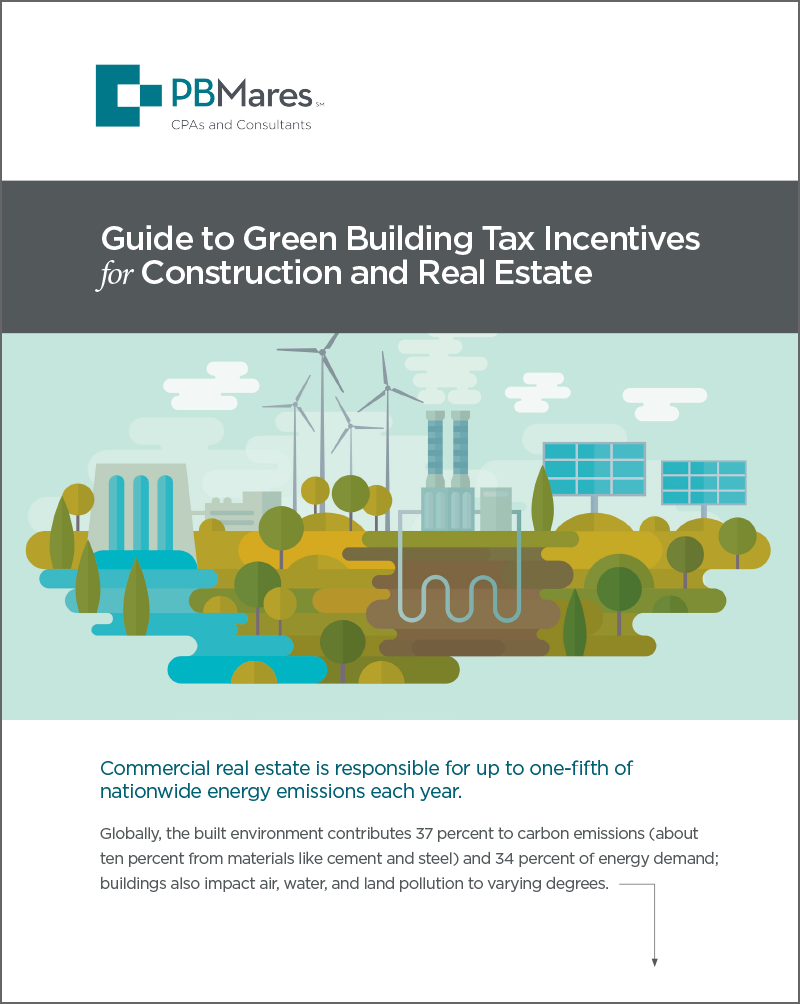 Green Tax Incentives for Construction and Real Estate - Whitepaper Cover