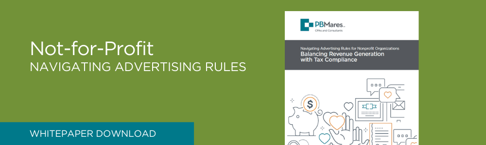 Landing – NFP Whitepaper – Navigating Ad Rules Not-for-Profits Guide to Navigating Advertising Rules PBmares
