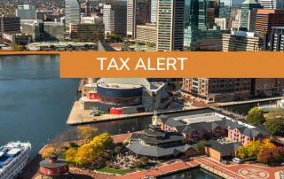 Maryland Tax Update