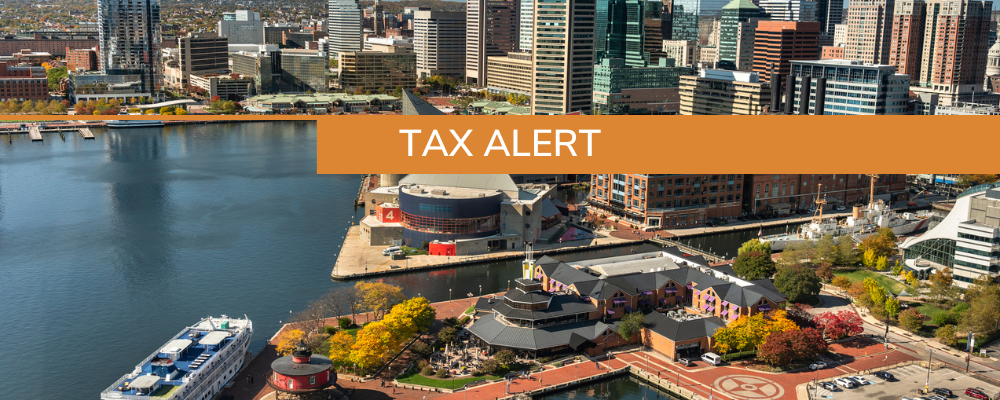 Maryland Tax Update