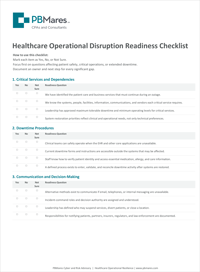 healthcare checklist